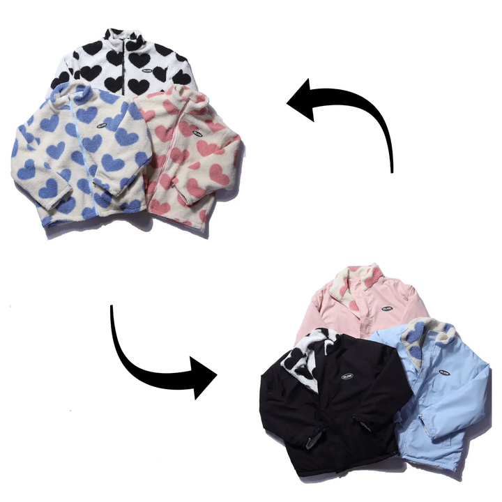 BacioDeluxe™️ Cappotto a cuore double-face